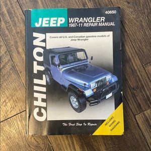 5/$25 Chilton Jeep Wrangler '87-'11 Repair Manual
